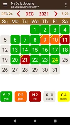 Habit Calendar android App screenshot 7